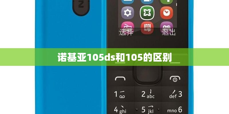诺基亚105ds和105的区别