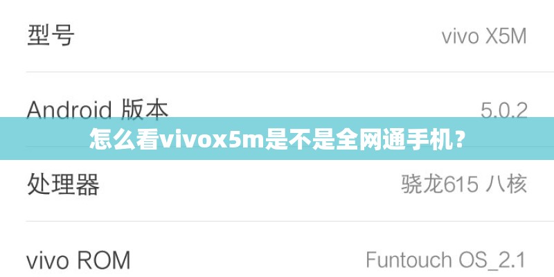 怎么看vivox5m是不是全网通手机？
