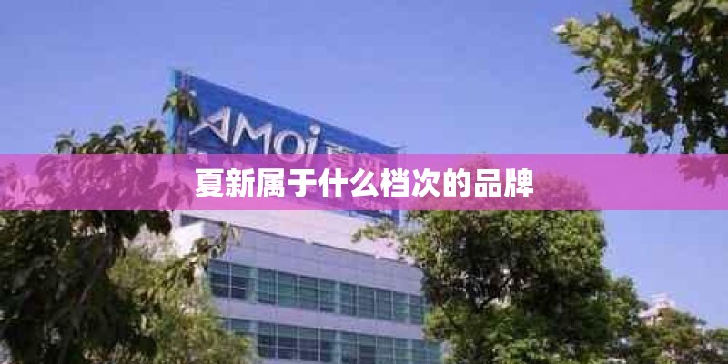 夏新属于什么档次的品牌 夏新属于什么档次的品牌