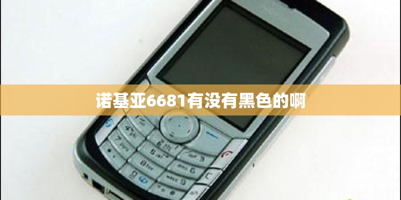 诺基亚6681有没有黑色的啊
